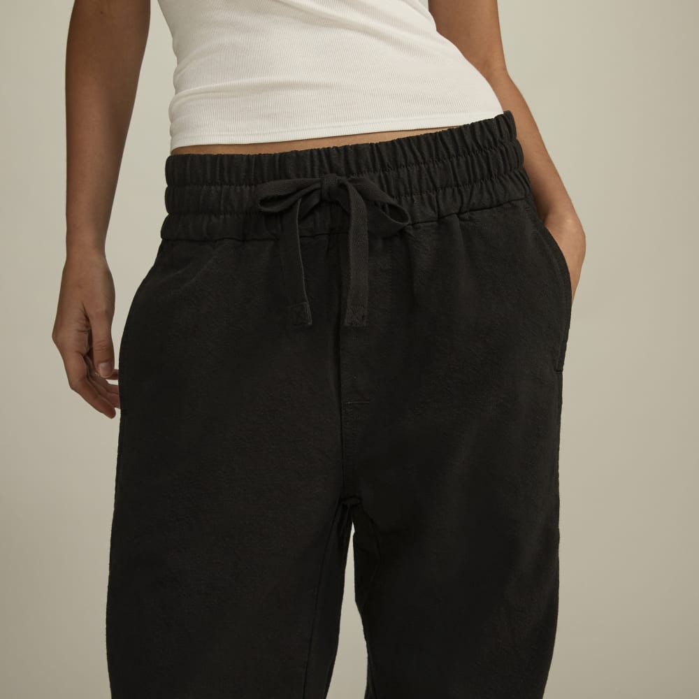 The Canvas Organic Cotton Pull-On Pant | Black