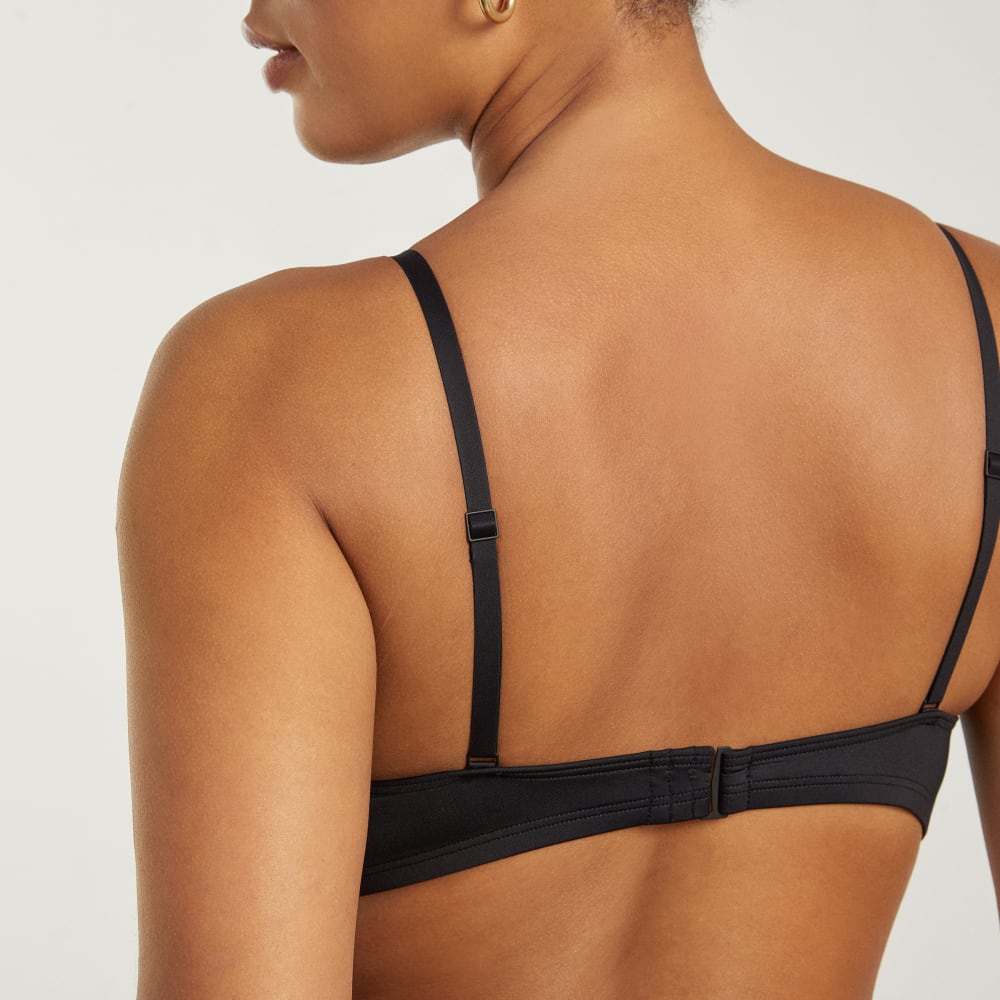 The Scoop-Neck Bikini Top | Black