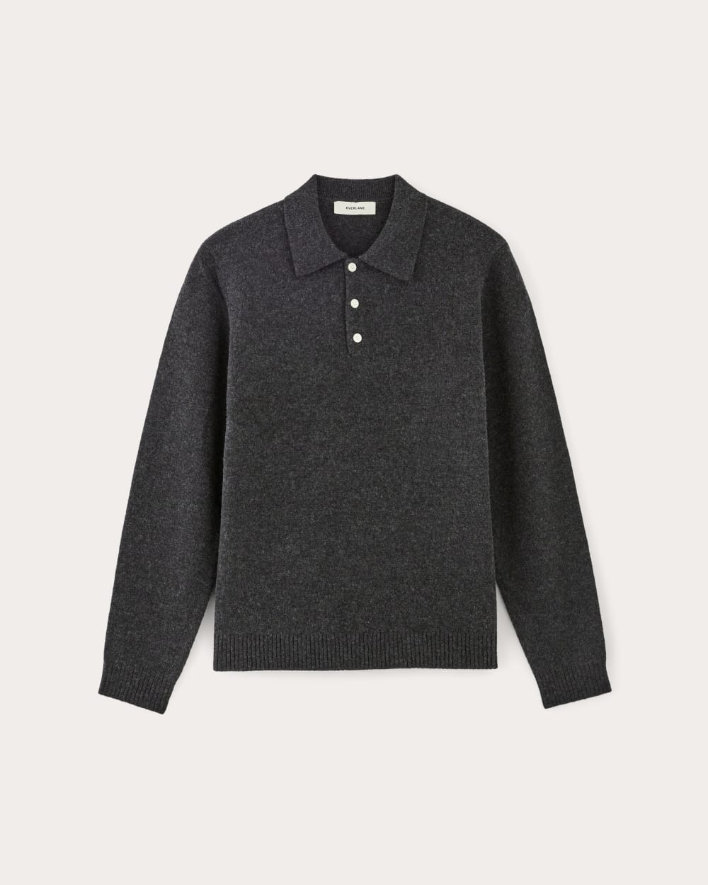 The Classic Polo in Luxe Merino | Charcoal