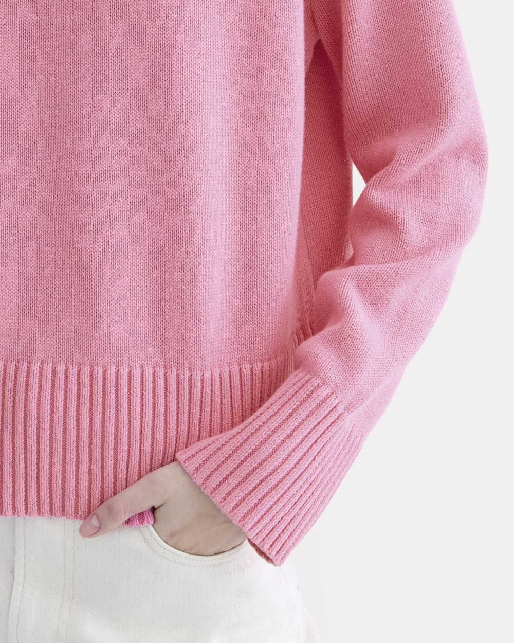 The Boxy Sweater in Everyday Cotton | Deep Pink