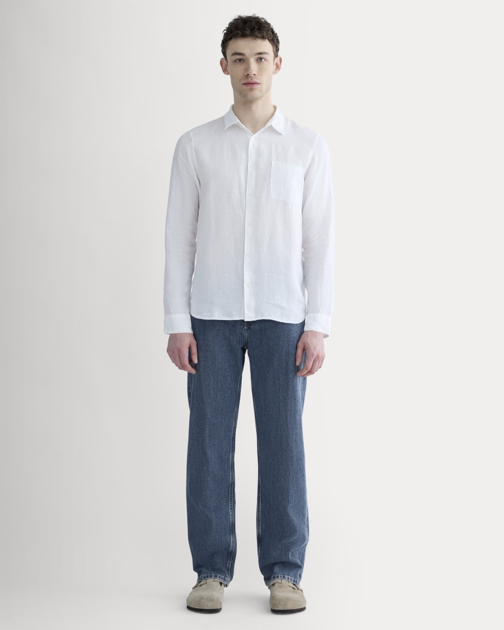 The Classic Shirt in Linen | White