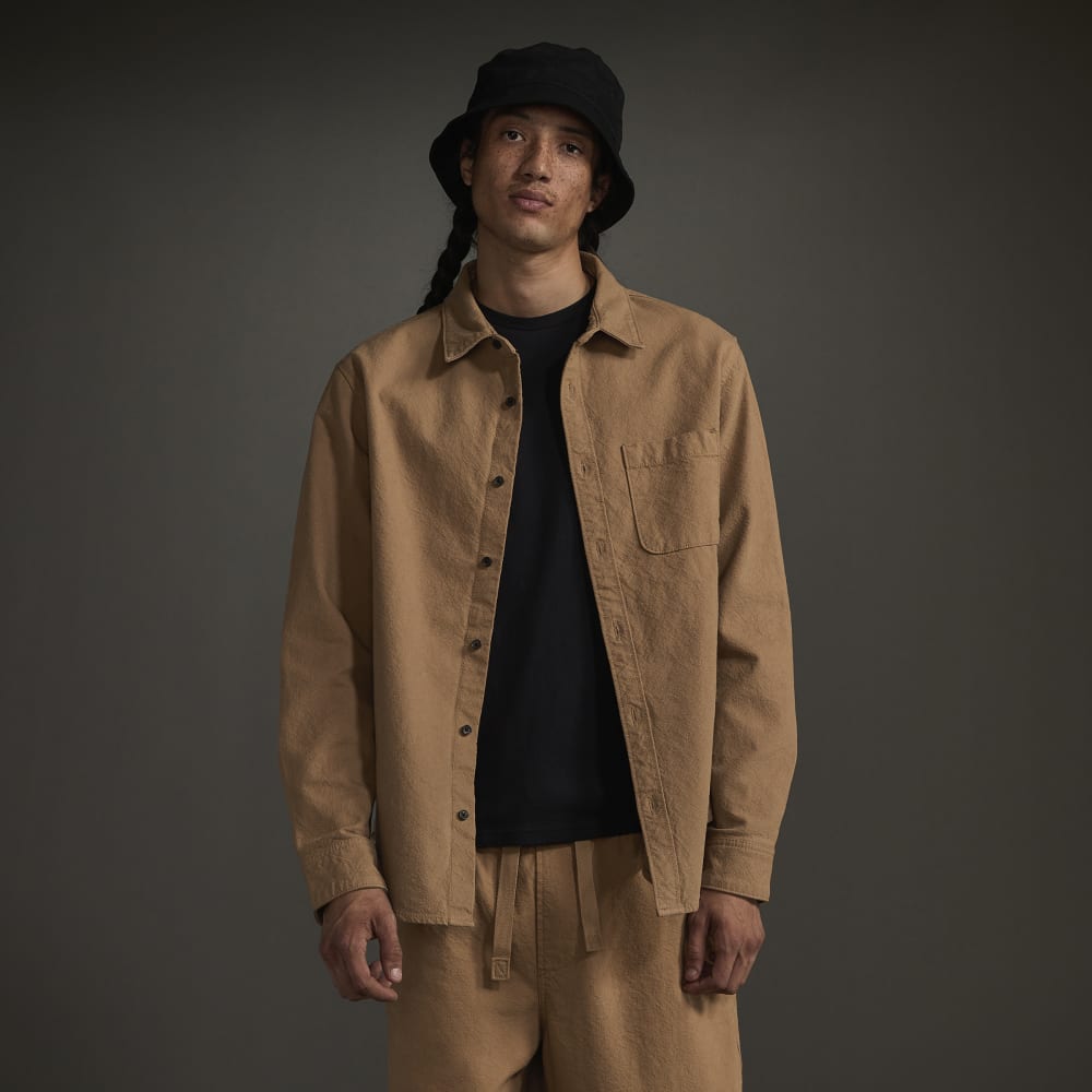 The Canvas Organic Cotton Overshirt | Cappuccino