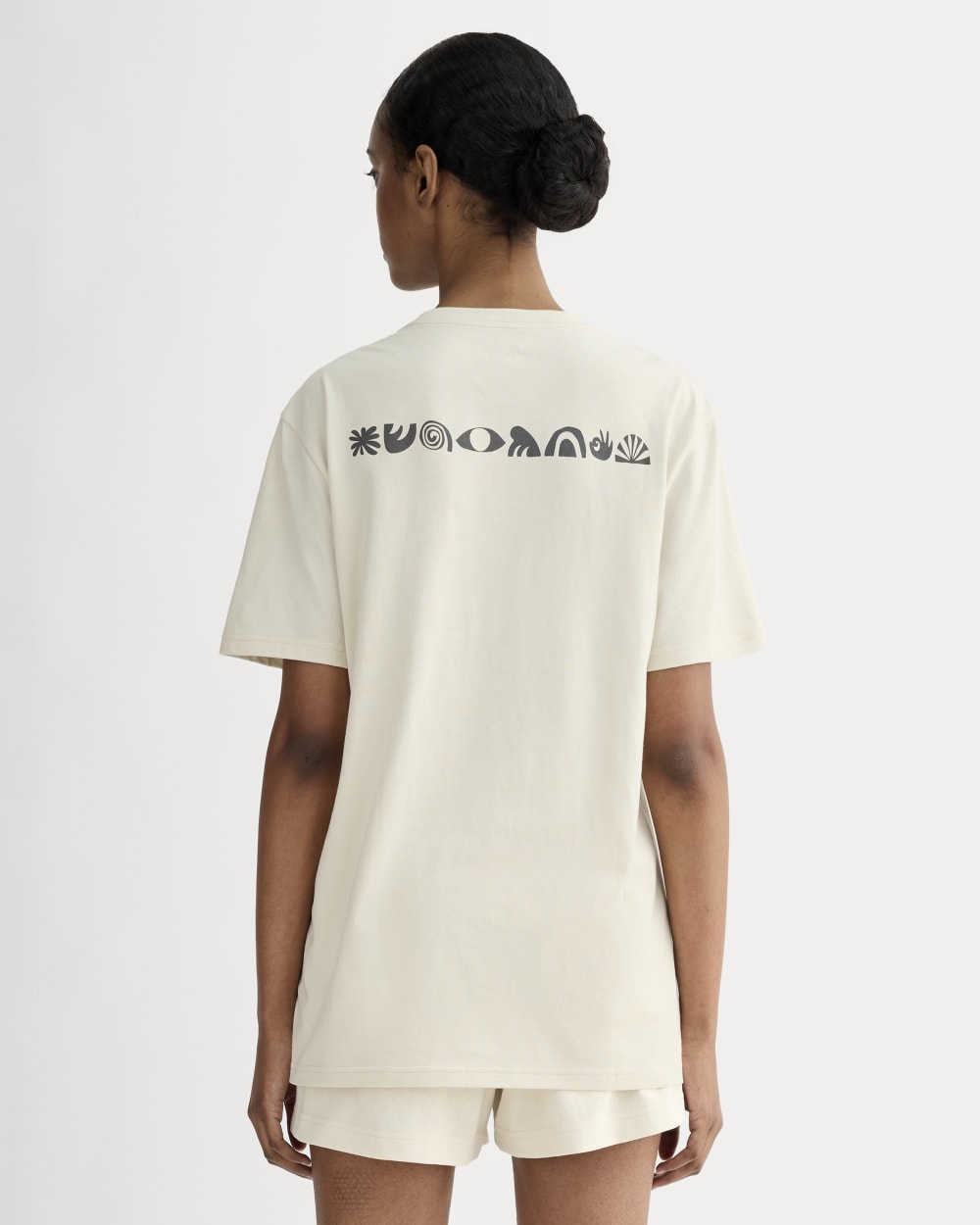 The Everlane x Parks Project Essential Organic Crew | Forged Iron / Birch / Granada Sky Blue / Green