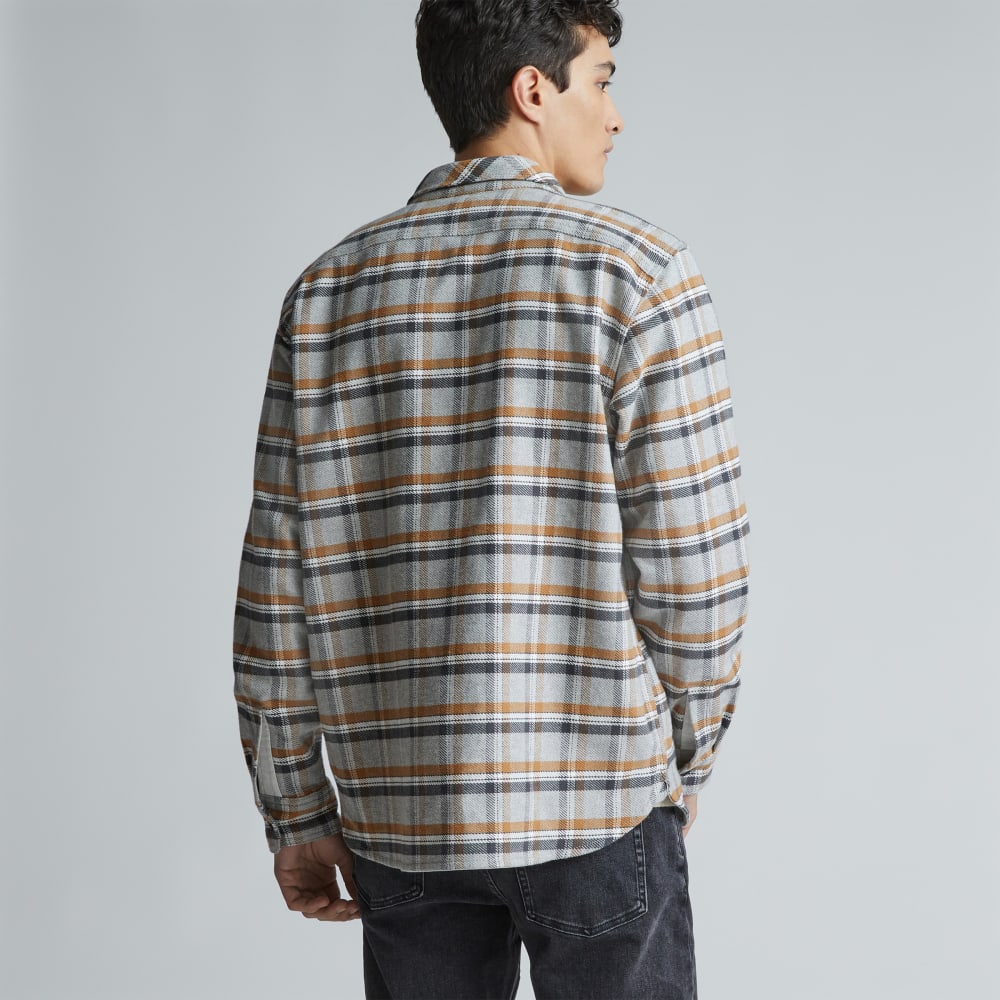 The Heavyweight Overshirt | Uniform | Tobacco Brown / Heather Grey Plaid