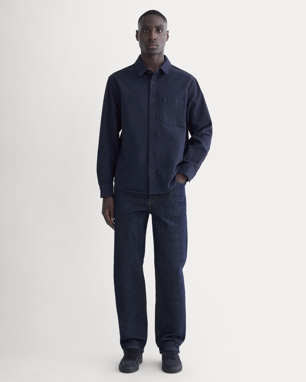 The Canvas Organic Cotton Overshirt | Navy