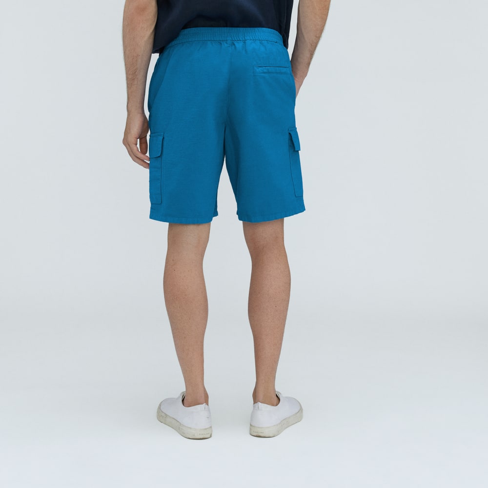 The Cotton Linen Short | Horizon Blue