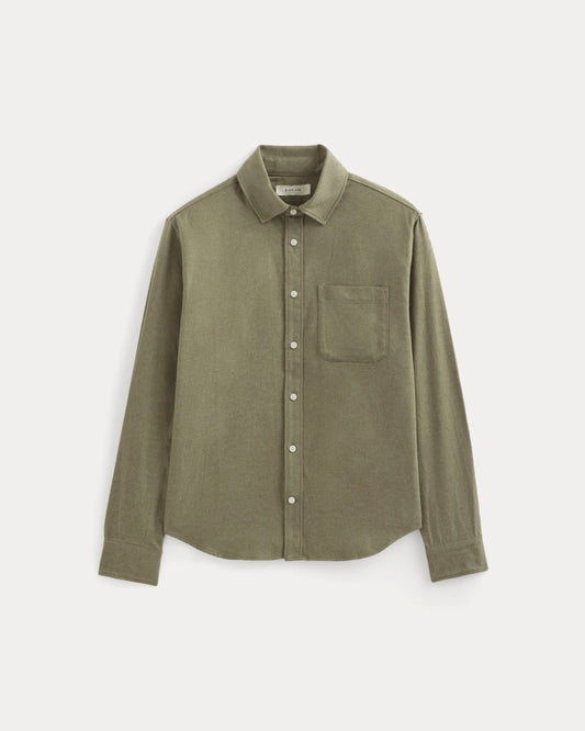 Brushed Flannel Shirt | Heathered Thyme