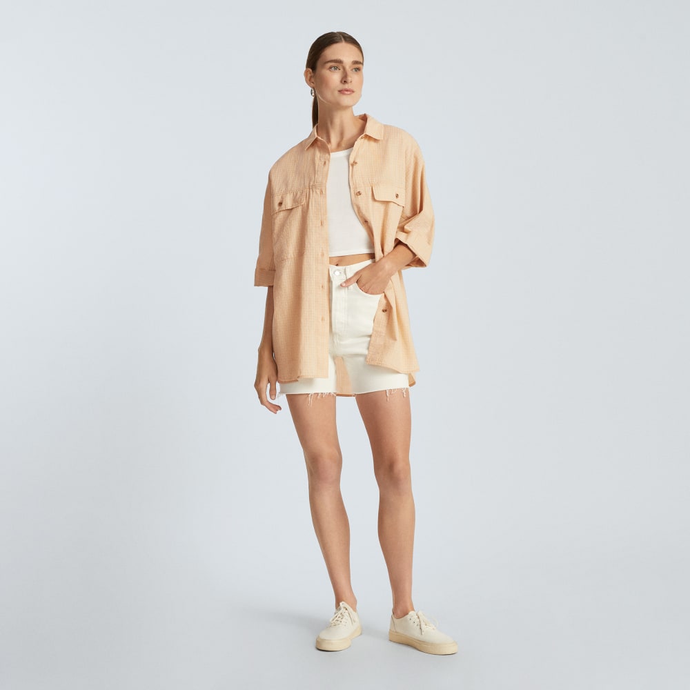 The Cotton Tourist Shirt | Orange Plaid