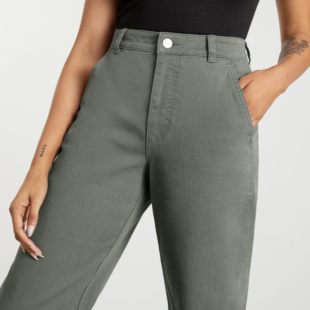 The Utility Barrel Pant | Pewter Green | Regular