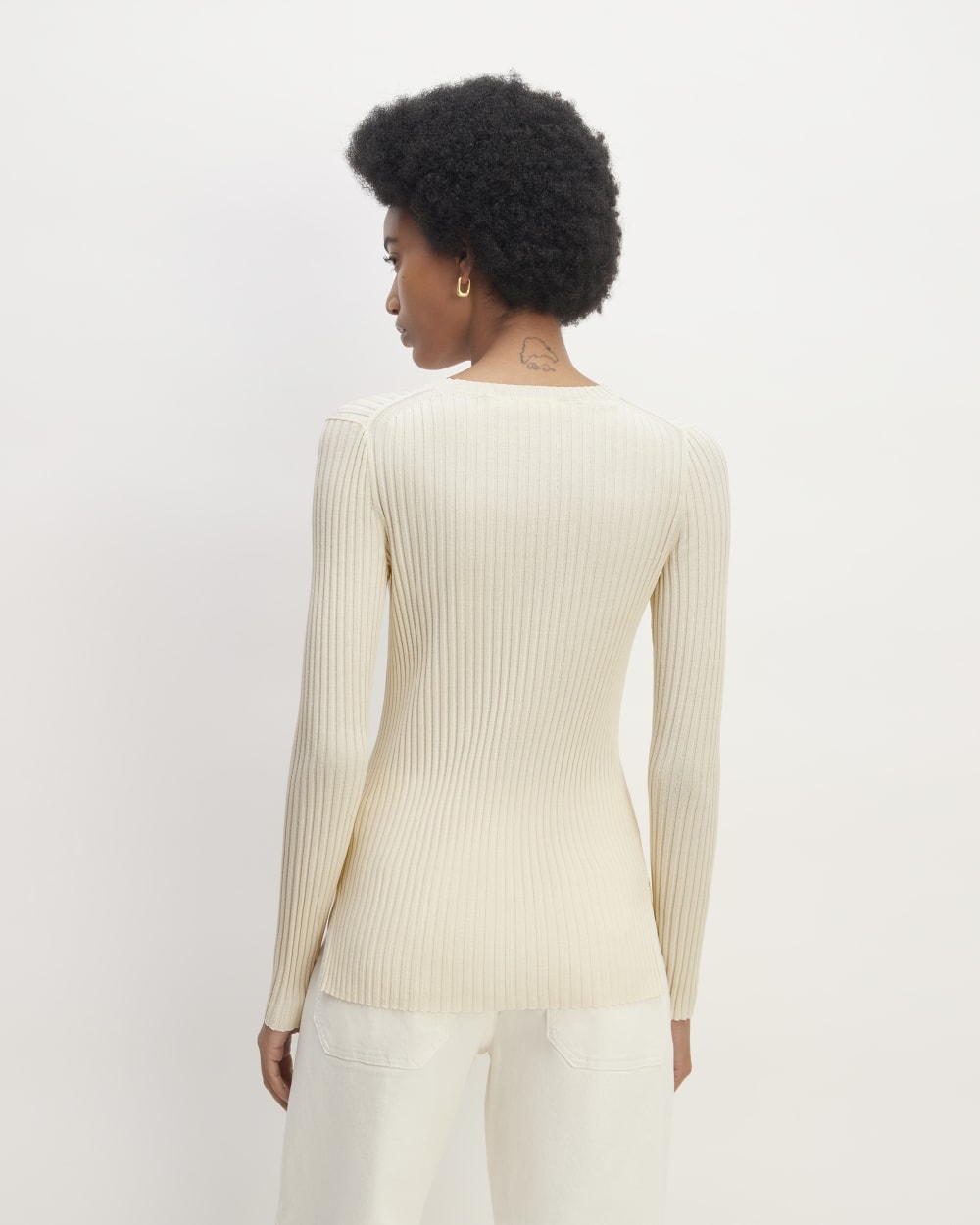 The Viscose Knit Crew | Beige
