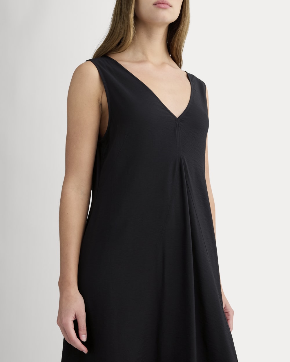The V-Neck Dress in SoftLuxe | Black