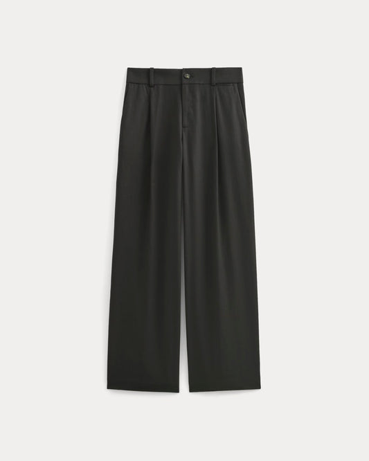 Wide-Leg Trouser in Buttersmooth | Black | 30 Inseam