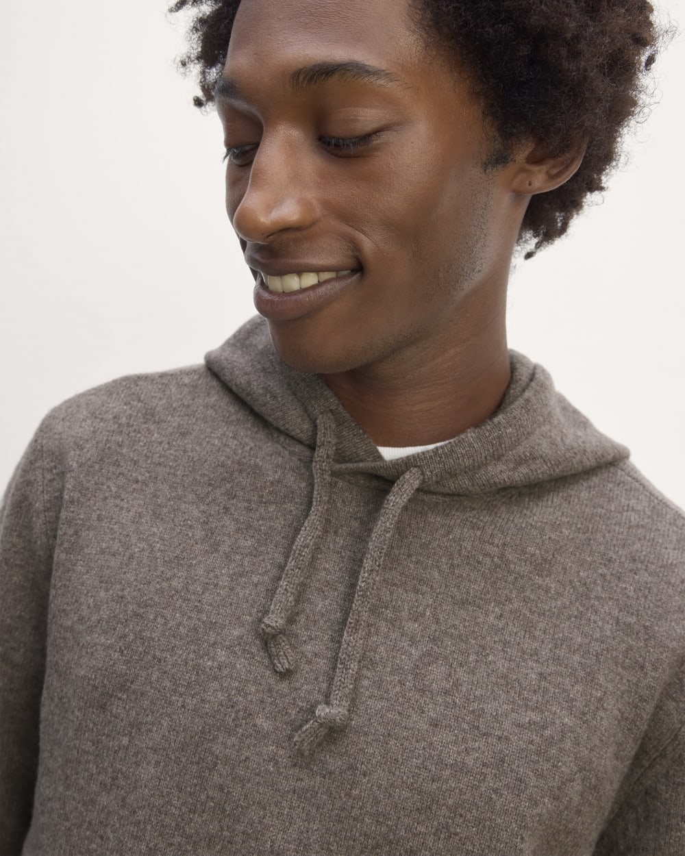 The Felted Merino Hoodie | Taupe Melange