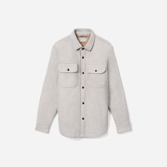 The ReNew Fleece-Lined Heavyweight Overshirt | Heathered Burnt Sugar