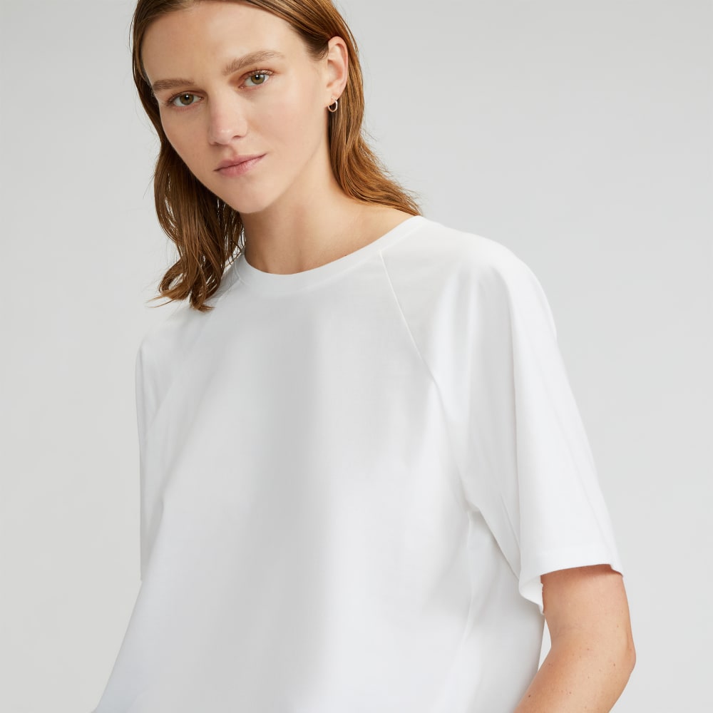 The Organic Cotton Raglan Tee | White