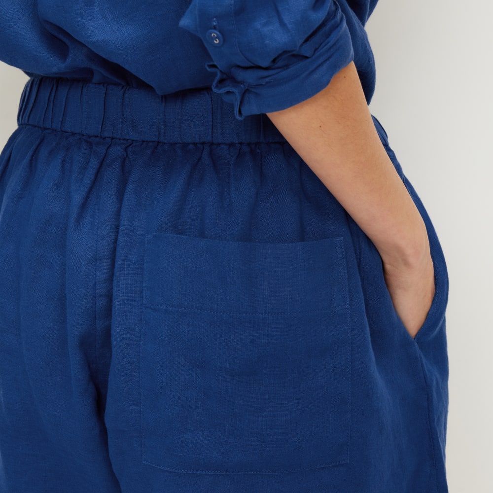 The Linen Boxer Short | Mazarine Blue