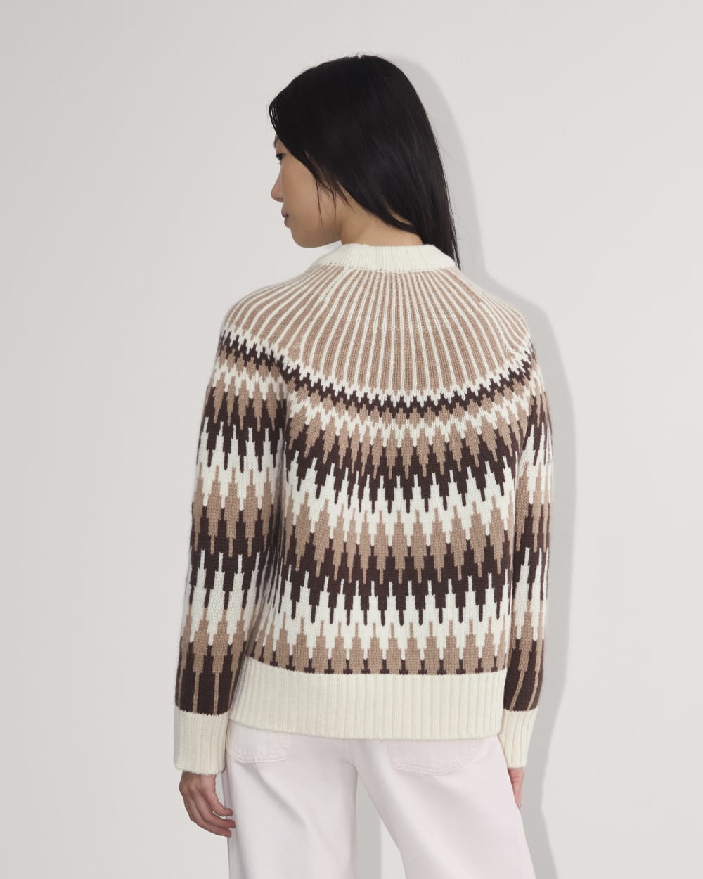 The Fair Isle Crew | Bone / Brown Fair Isle