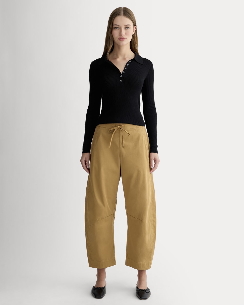 The Easy Barrel Pant | Oak Brown