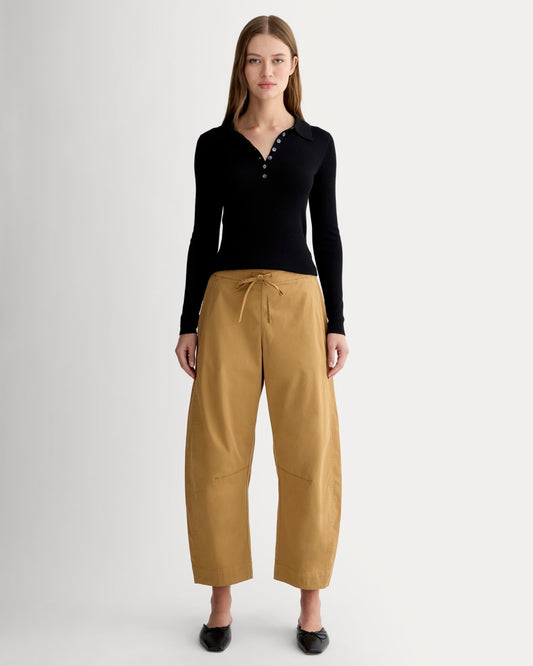 The Easy Barrel Pant | Oak Brown