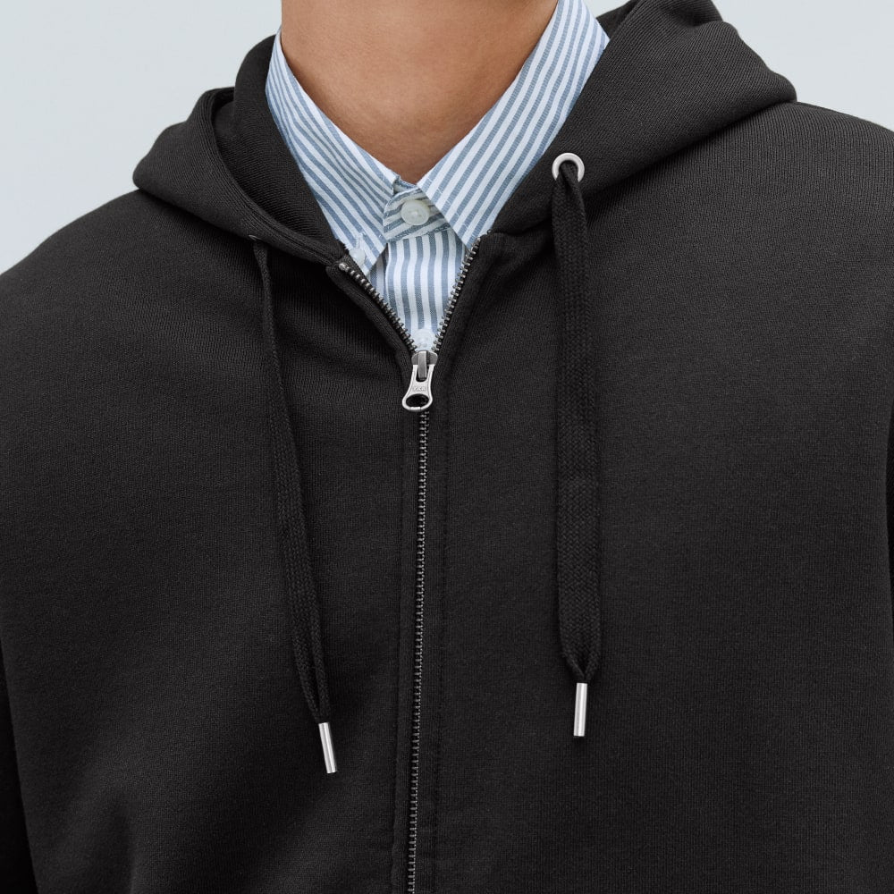 The Organic Track Full Zip | Black