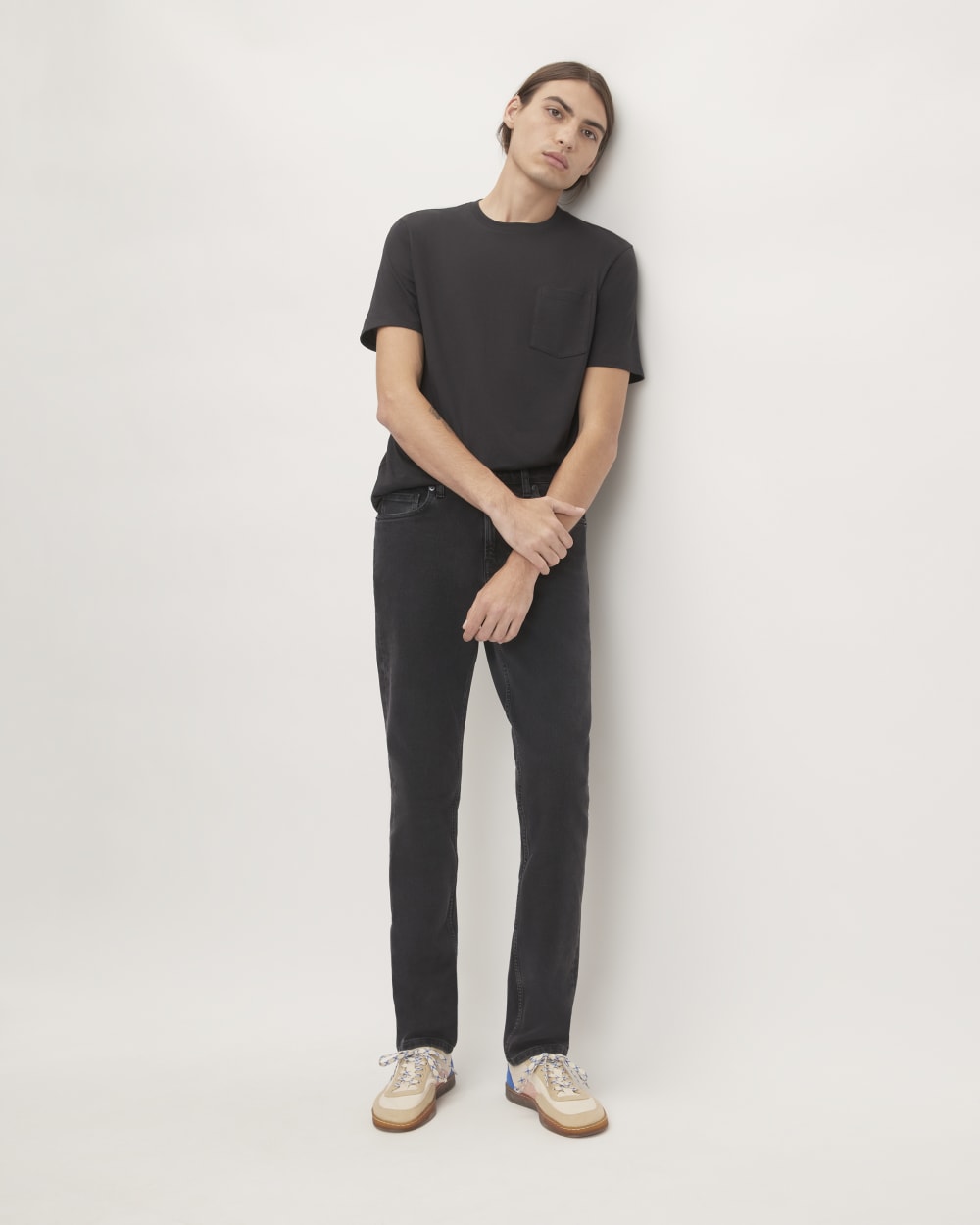 The Slim 4-Way Stretch Organic Jean | Uniform  | Washed Black
