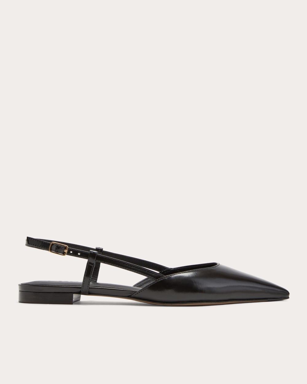 The Studio Slingback Flat | Black