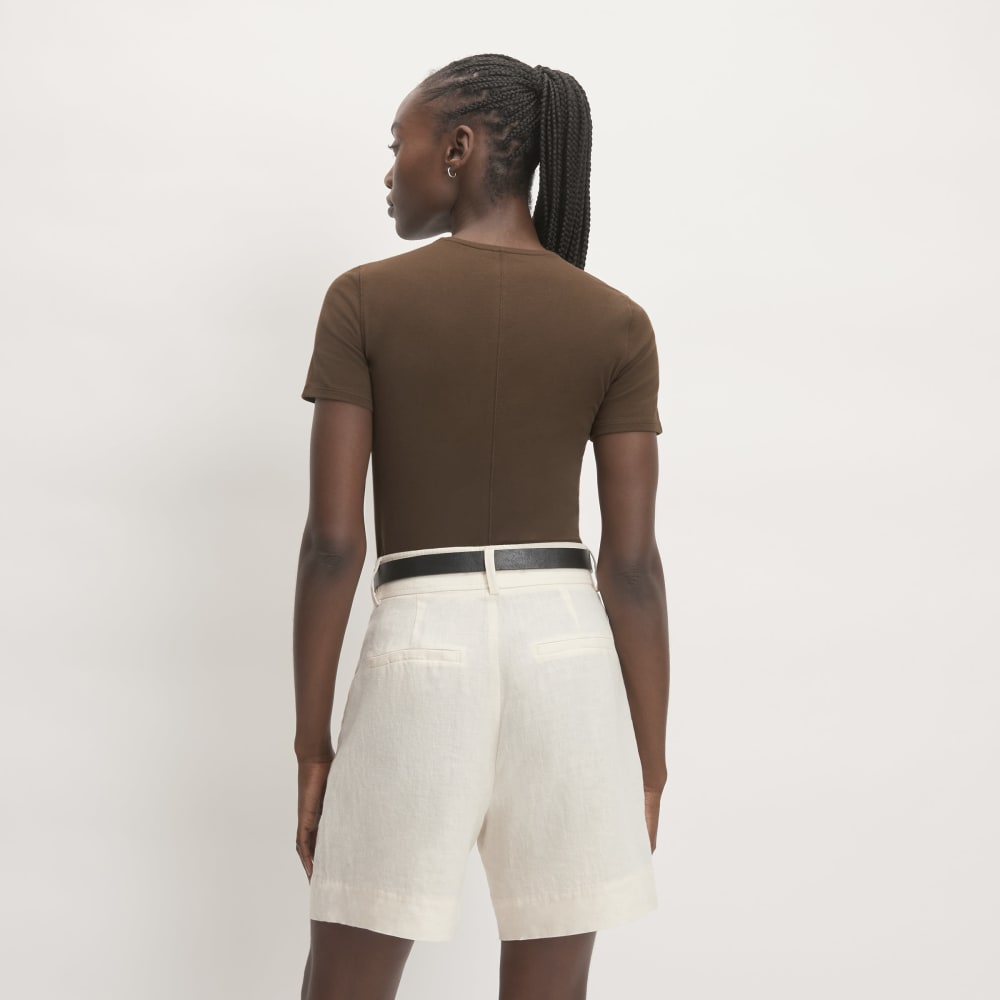 The Supima® Form Crew Neck Tee | Cocoa