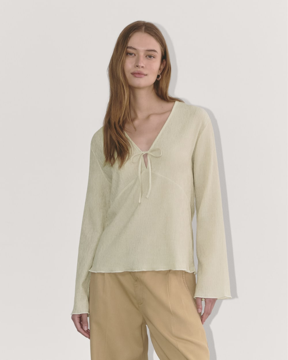 The Crinkle Long-Sleeve | Sandshell