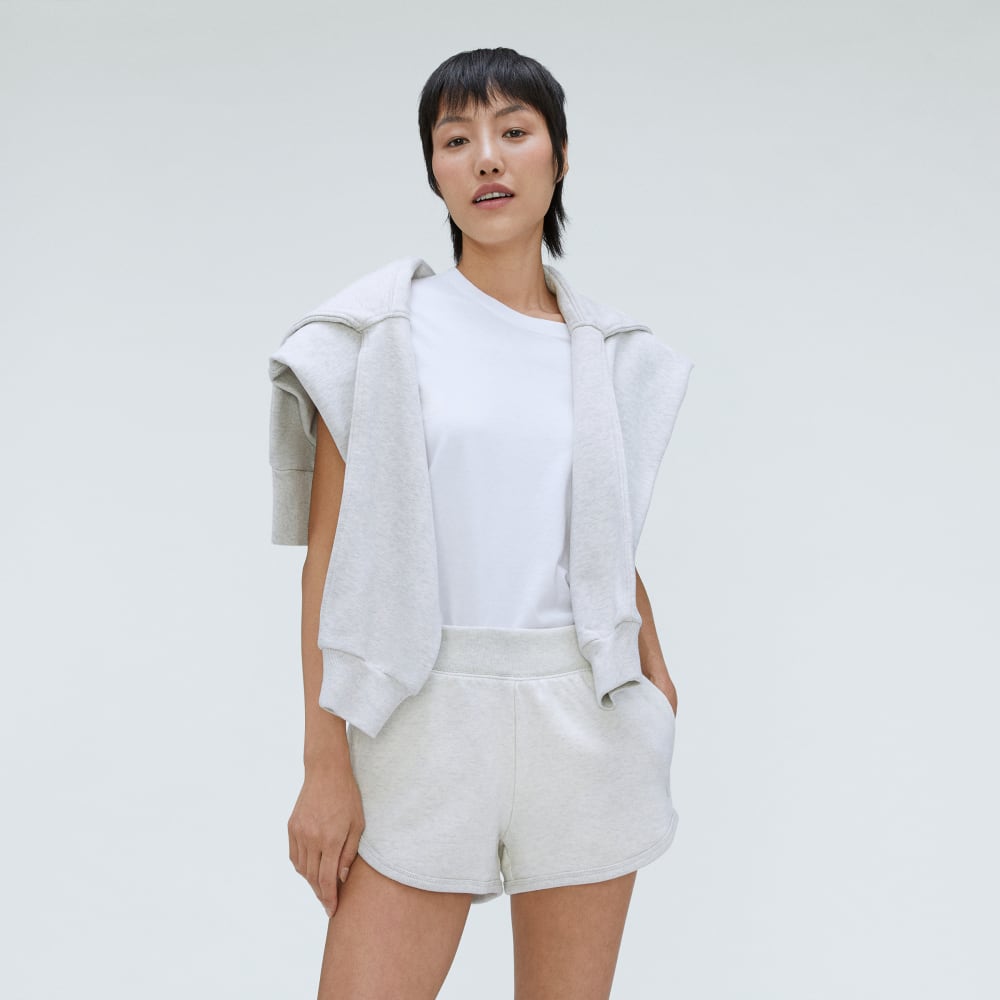 The Track Sweatshort | Light Heather Grey