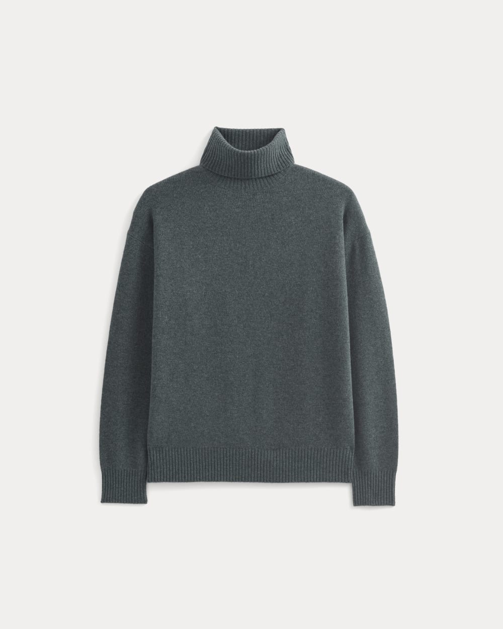 Luxe Merino Relaxed Turtleneck | Heather Midnight Navy
