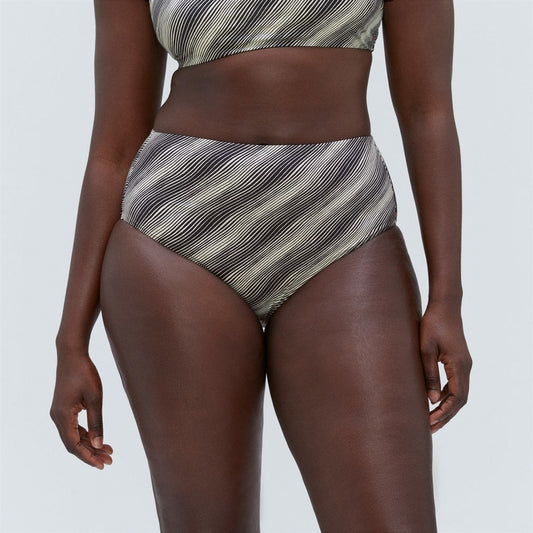 The High-Rise Hipster Bottom |  Black / Canvas