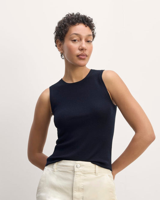 The Tank in Ultrasoft Merino | Navy