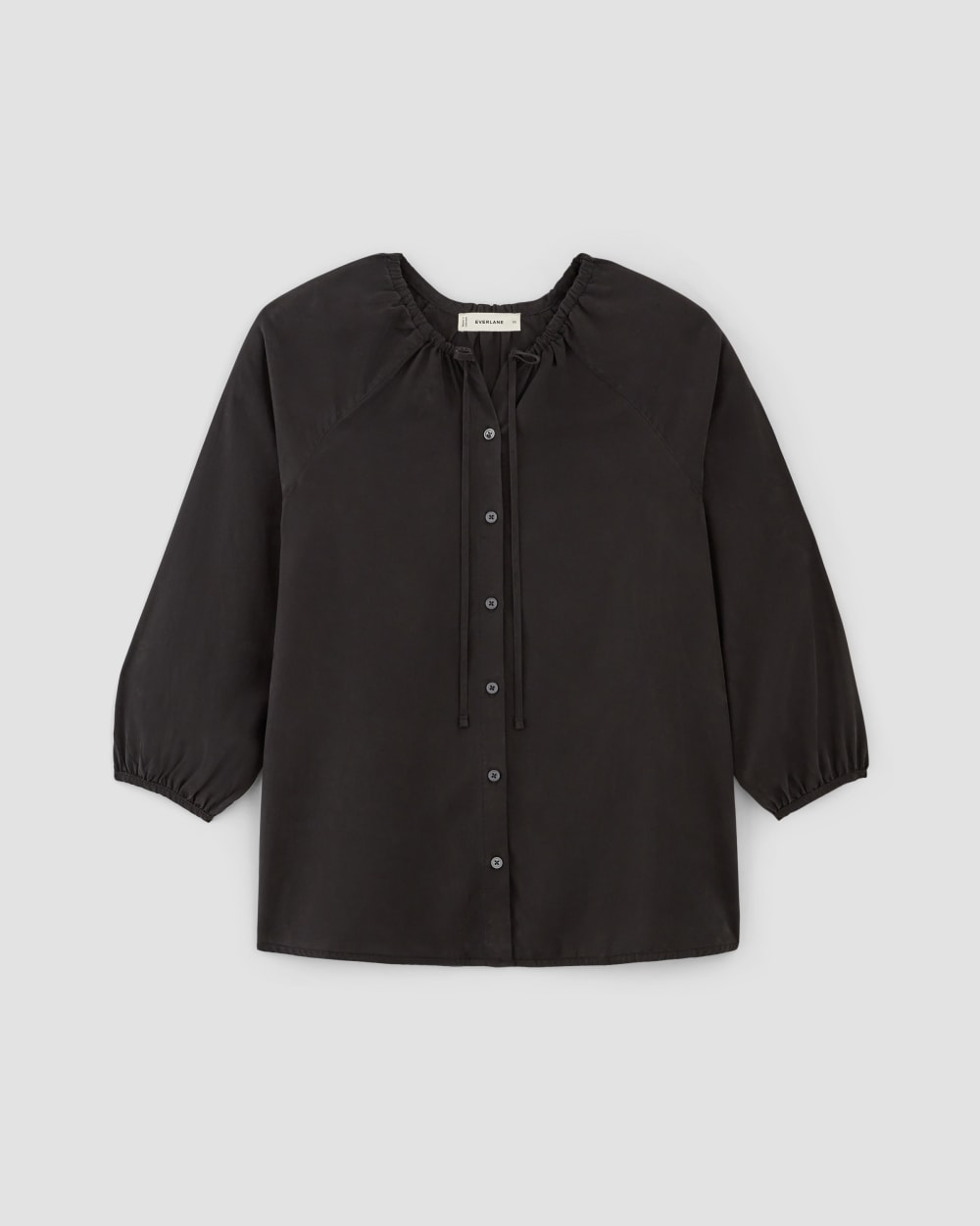 The Gathered Shirt in Butterlite | Black