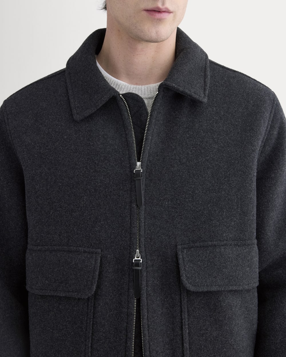 ReWool Flight Jacket | Heather Charcoal