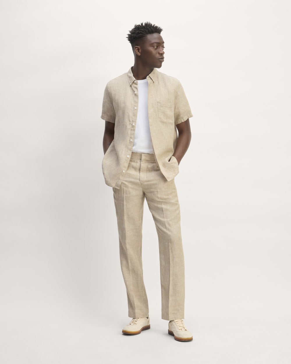 The Linen Trouser | Cornstalk Chambray