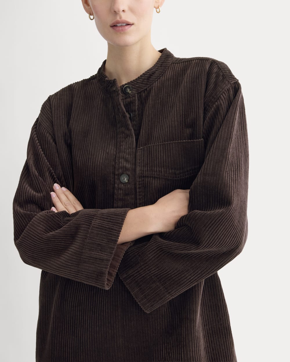 The Corduroy Mini Dress | Dark Chocolate