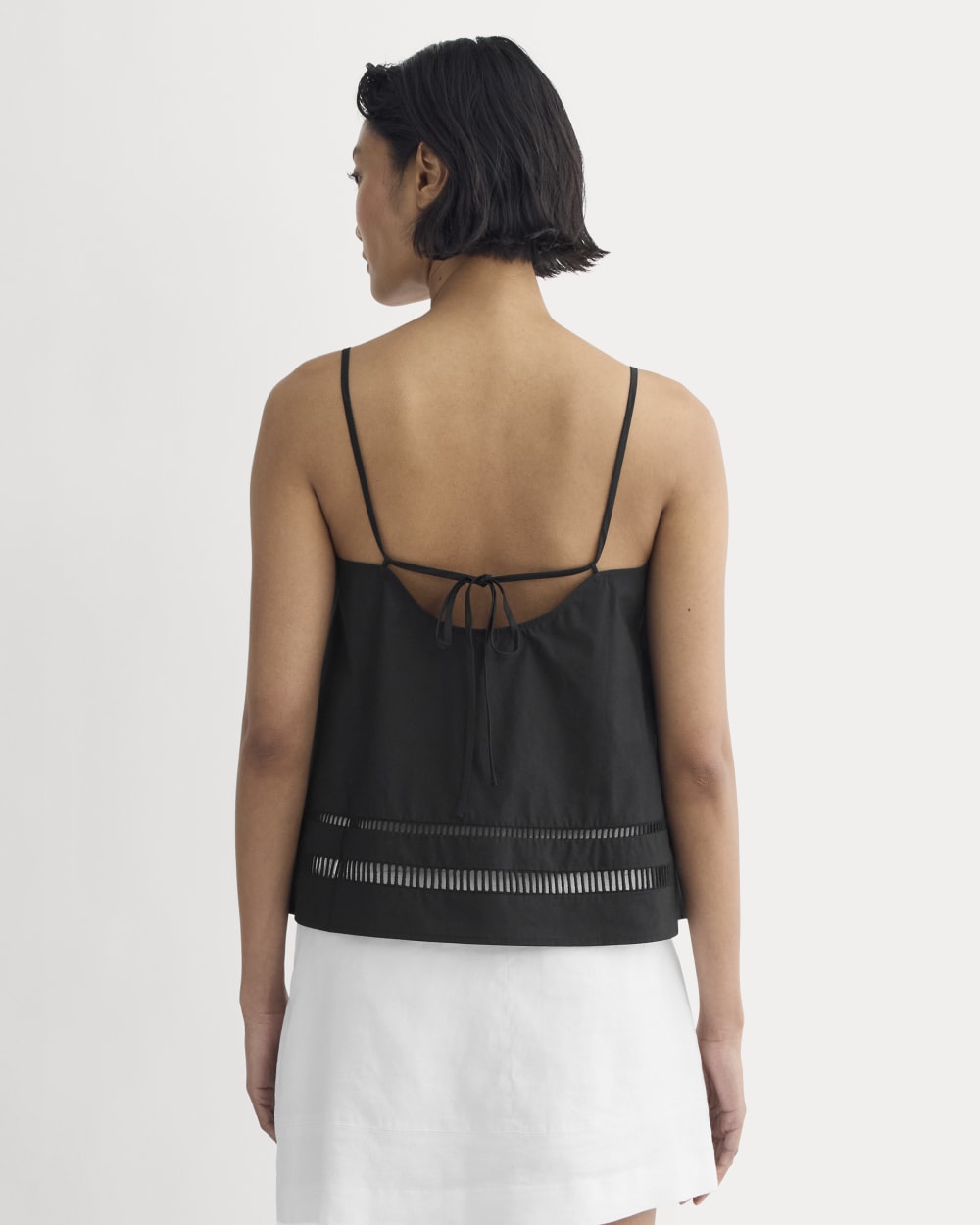 The Lace Trim Tank | Black