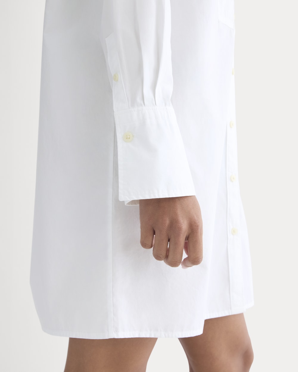 The Mini Shirtdress in Ultrasoft Cotton | White