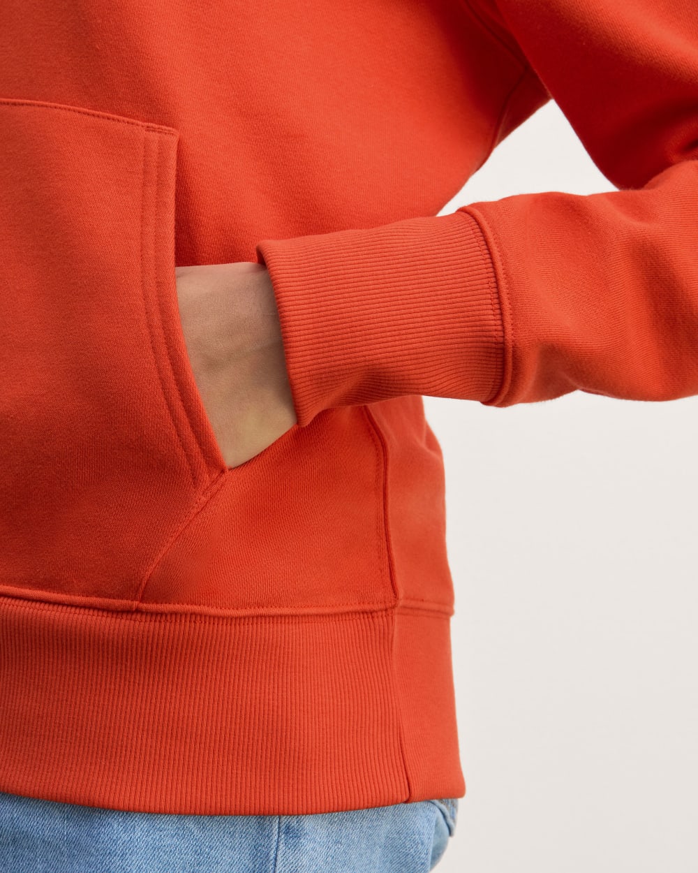 The Off-Duty Terry Hoodie | Poppy Red