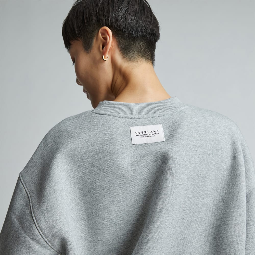 The ReTrack Oversized Crew | Heather Grey