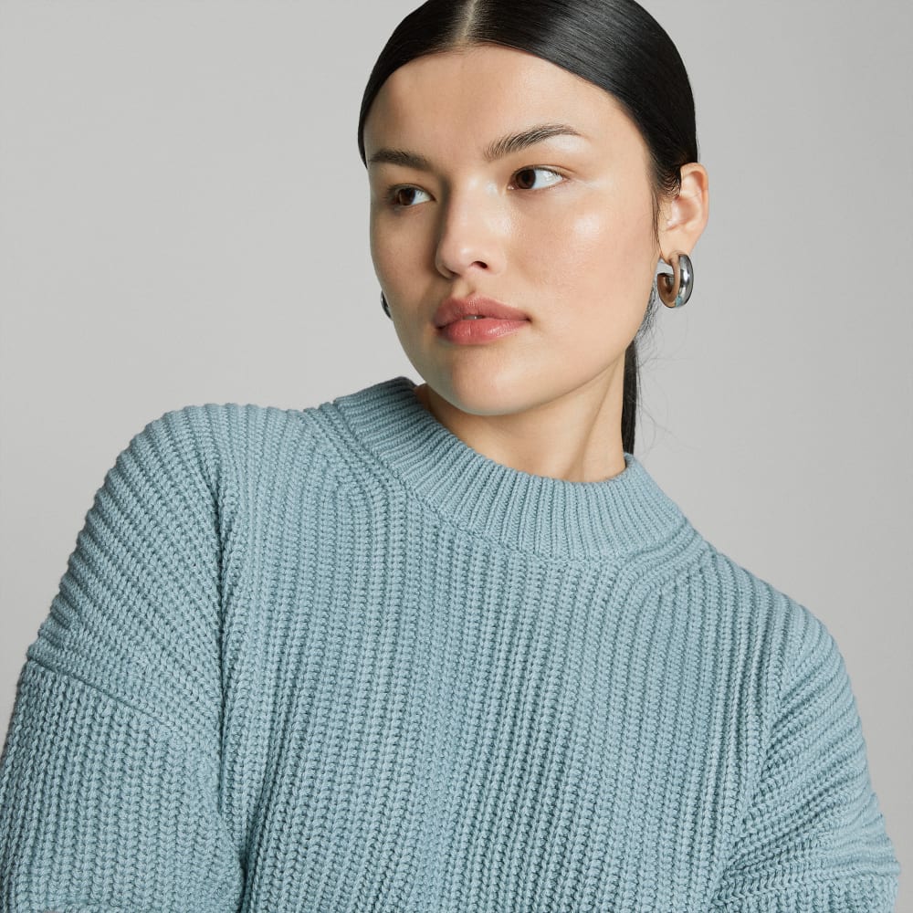 The Texture Cotton Crew | Blue Shadow