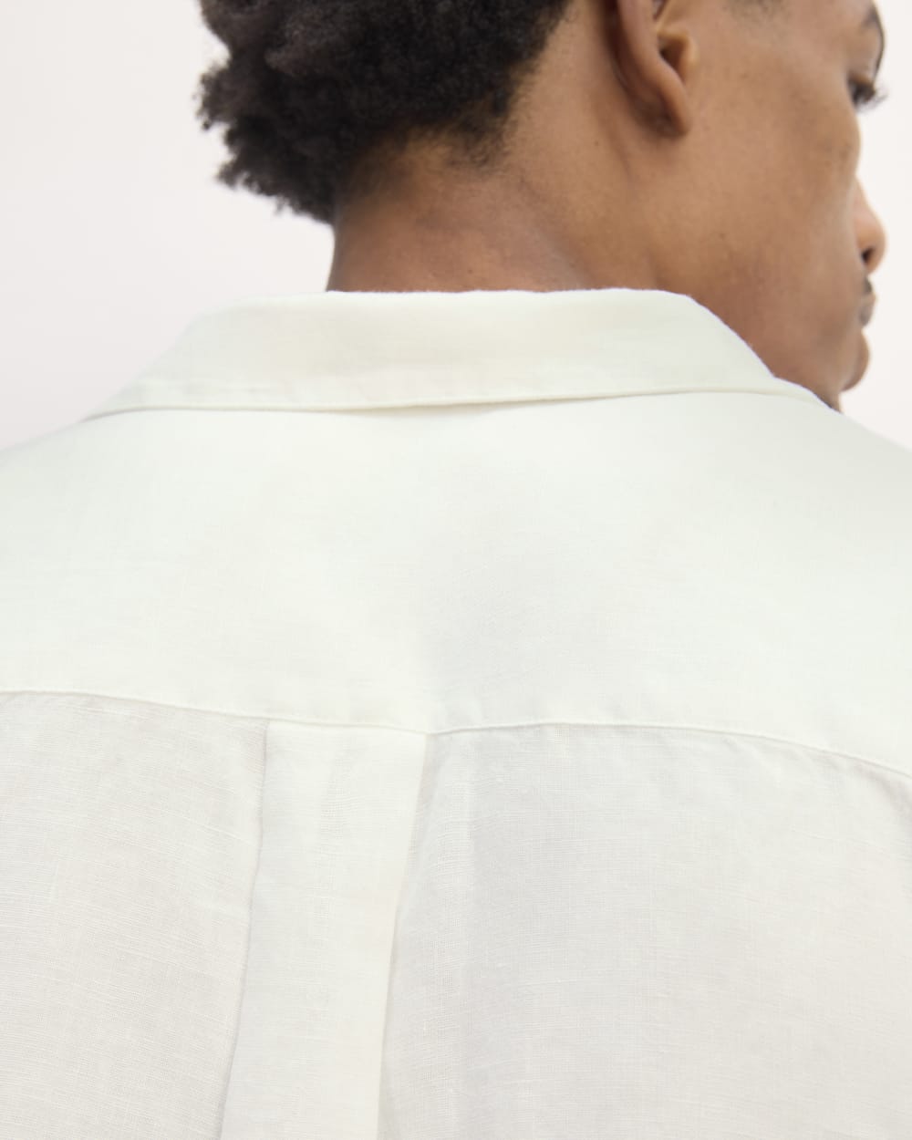 The Linen Straight Hem Shirt | White