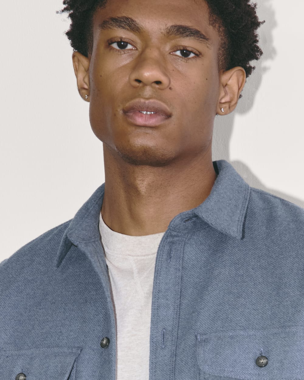 The Heavyweight Overshirt | Uniform | Heather Midnight Navy