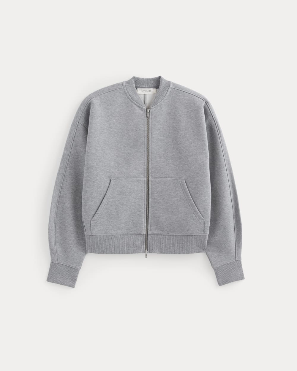 Luxe Fleece Bomber Jacket | Vintage Heather Grey