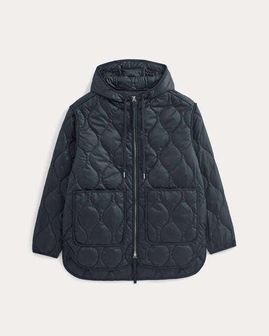 ReNew Quilted Hooded Liner | Navy