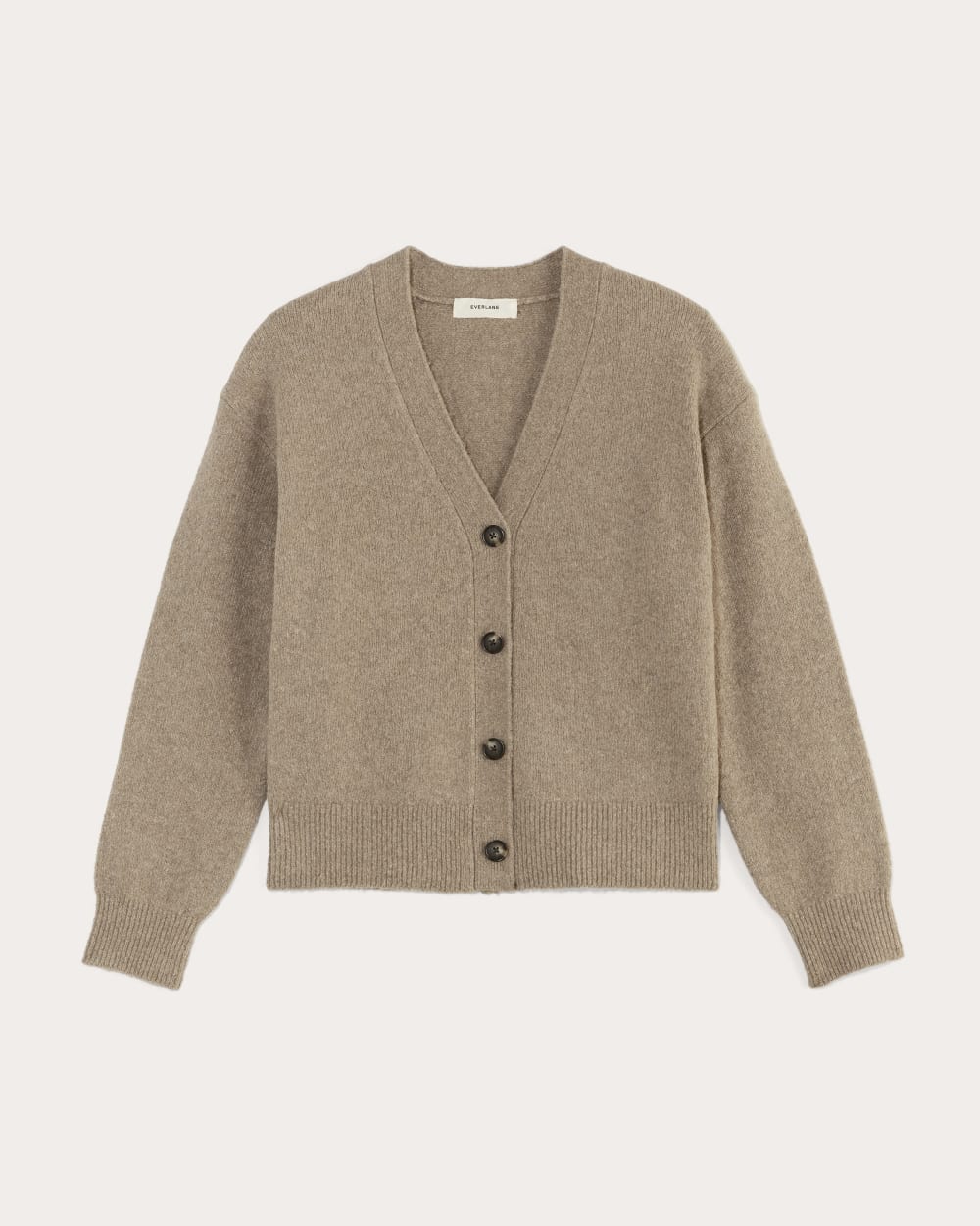 The Cocoon Cardigan in Plush Cotton | Heather Taupe