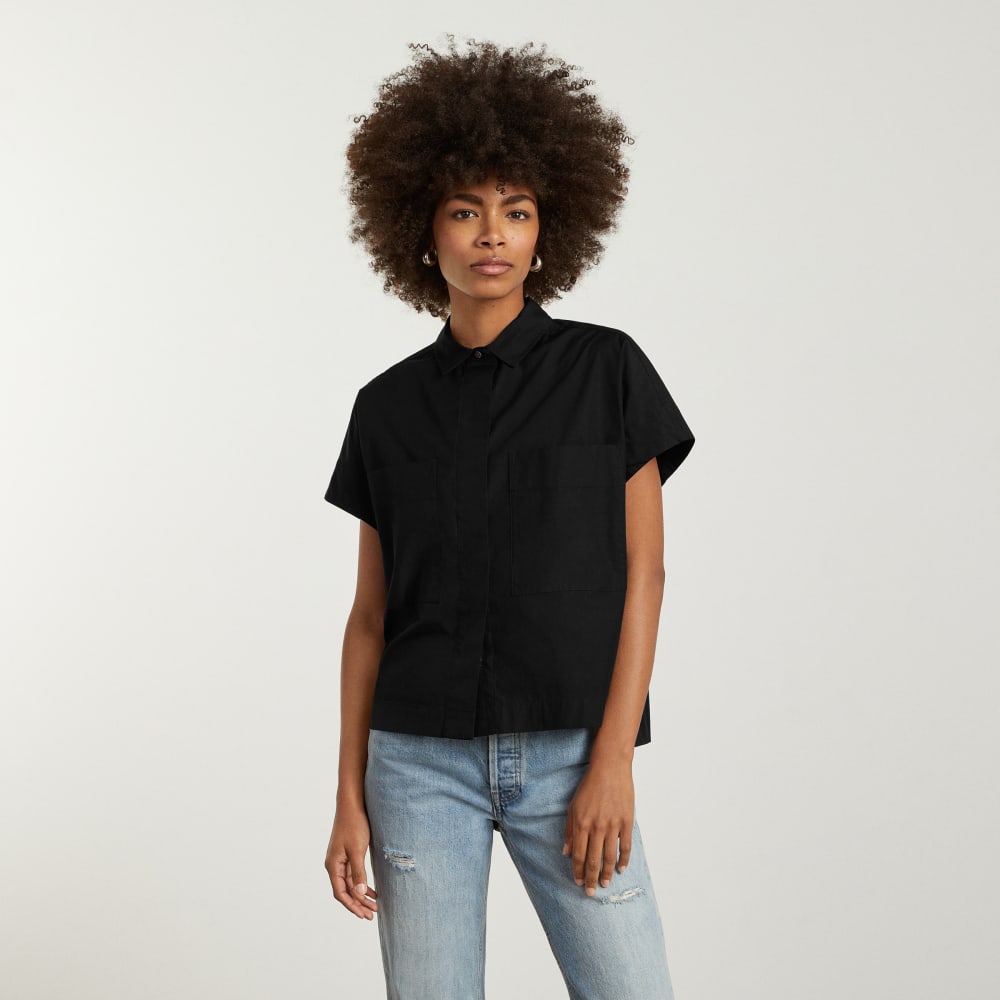 The Short-Sleeve Box Shirt | Black