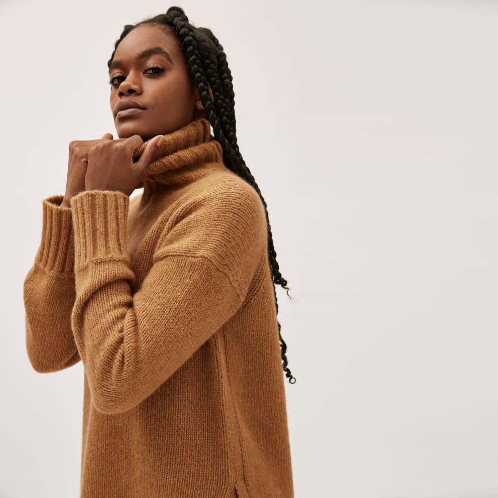 The Cloud Turtleneck | Heathered Chai
