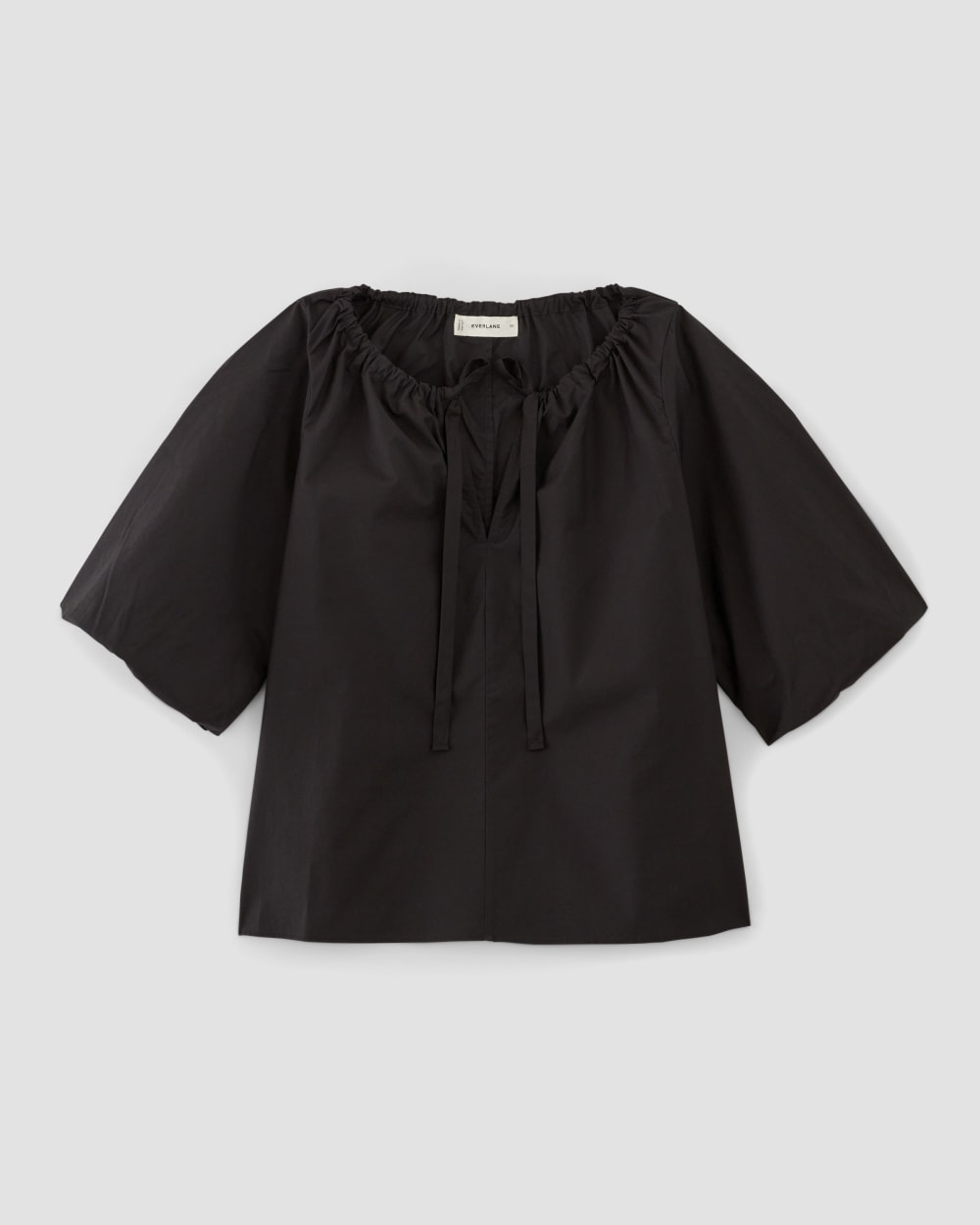 The Supima® Puff-Sleeve Top | Black