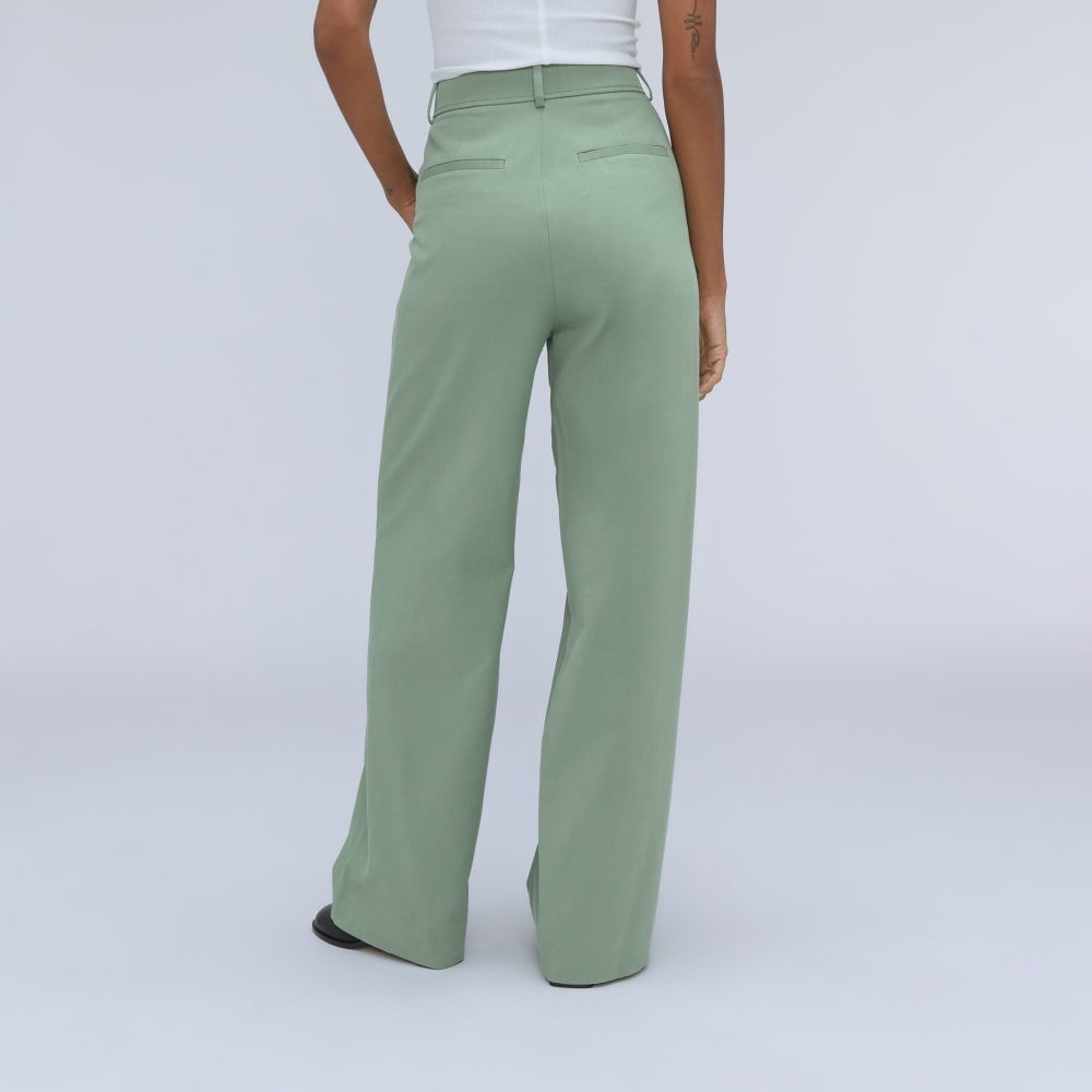 The Draper Pleated Pant in Buttersmooth | Lily Pad | 30 Inseam